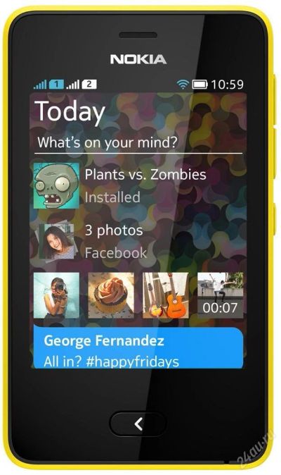 Лот: 3202062. Фото: 1. Nokia asha 501 dual sim. Куплен... Кнопочные мобильные телефоны