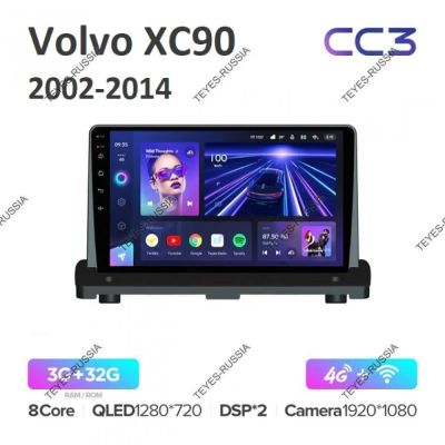 Лот: 20831935. Фото: 1. Магнитола Teyes CC3L Volvo XC90... Автомагнитолы