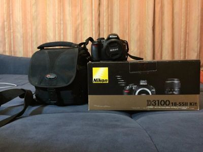 Лот: 7995425. Фото: 1. Nikon D3100 18-55II Kit + объектив... Цифровые зеркальные