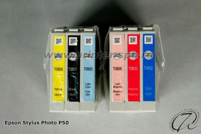 Лот: 2969378. Фото: 1. Картриджи Epson p50. Картриджи, расходные материалы