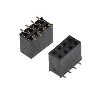 Лот: 21577573. Фото: 1. Двухрядная линейка SMD 2*4 pin... Разъёмы
