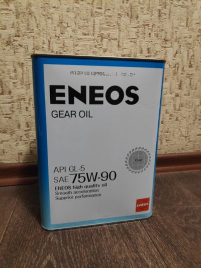 Лот: 22561552. Фото: 1. Масло Eneos 75w-90 GL-5. Масла, жидкости