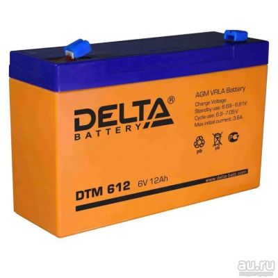 Лот: 8215939. Фото: 1. Аккумулятор Delta DTM 612 12а... Аккумуляторы