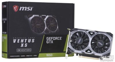 Лот: 17461199. Фото: 1. Видеокарта MSI GeForce gtx 1650... Видеокарты