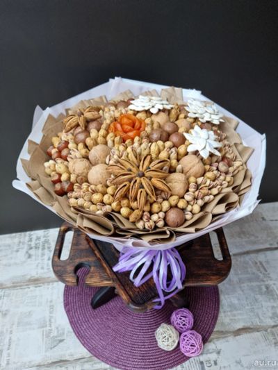Лот: 18048251. Фото: 1. Букет из орех (сладкий букет). Букеты из конфет, игрушек