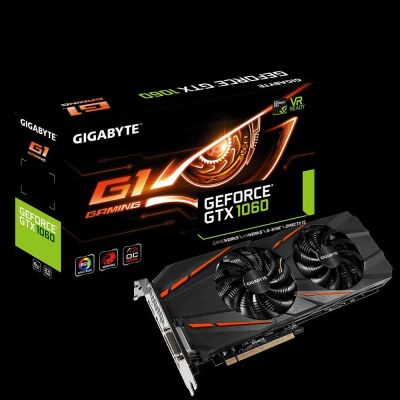 Лот: 10638632. Фото: 1. Gigabyte GeForce GTX 1060 G1 Gaming... Видеокарты