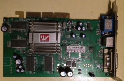 Лот: 7244477. Фото: 1. ATI Radeon 9200 (AGP, 128 MB DDR... Видеокарты