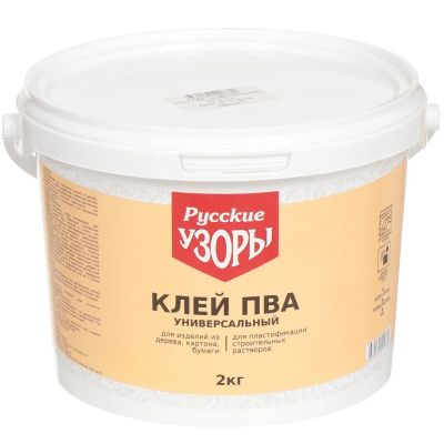 Лот: 24087706. Фото: 1. Клей ПВА Русские узоры, универсальный... Клеи, герметики, пена монтажная, клейкие ленты