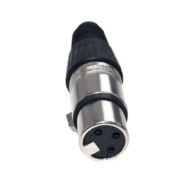 Лот: 18357332. Фото: 1. Штекер мама XLR 3 pin металлический. Разъёмы