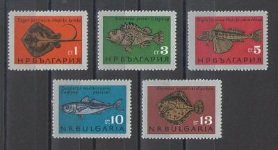 Лот: 9908401. Фото: 1. Продажа: Марки. Рыбы №17. Марки