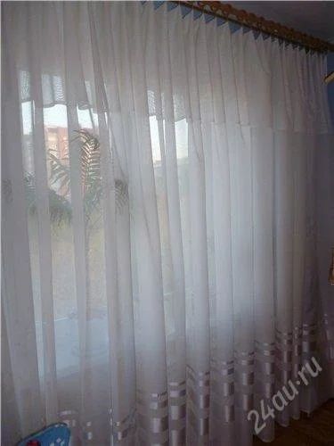 Лот: 1214309. Фото: 1. Тюль 7,40* 2,90 м. Шторы, тюль