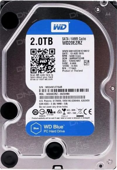 Лот: 12386828. Фото: 1. Новый жёсткий диск hdd Wd Blue... Жёсткие диски (HDD)