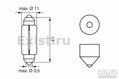 Лот: 18589293. Фото: 1. Лампа k10w 12v 10w pure light... Электрооборудование