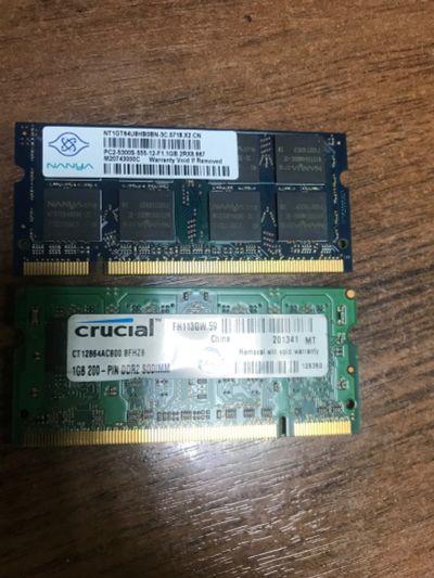 Лот: 15423963. Фото: 1. Sodimm ddr2 1gb. Оперативная память