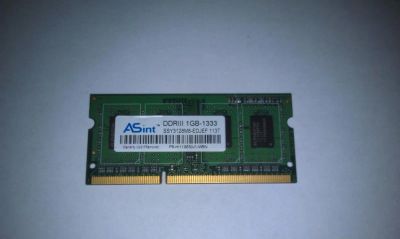 Лот: 5105872. Фото: 1. SO DIMM DDR3-1333 1Gb. Оперативная память