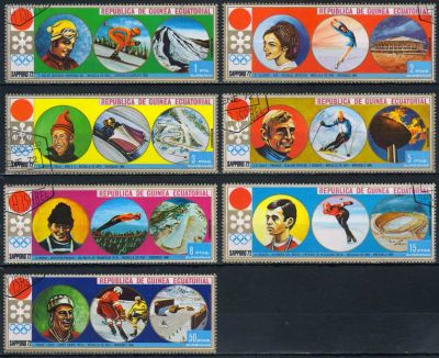 Лот: 20798253. Фото: 1. 1972. Экваториальная Гвинея. Зимние... Марки