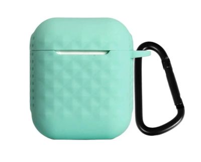 Лот: 16008716. Фото: 1. Чехол Airpods 3D текстура с карабином... Чехлы, бамперы