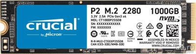 Лот: 17846657. Фото: 1. SSD M.2 NVMe 1TB Crucial P2 CT1000P2SSD8. SSD-накопители
