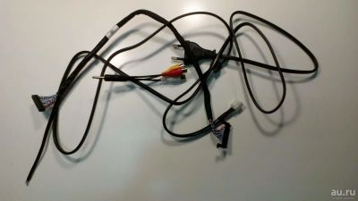 Лот: 15424898. Фото: 1. Шлейф LVDS GXD L1A-400 + AV Кабель... Запчасти для телевизоров, видеотехники, аудиотехники