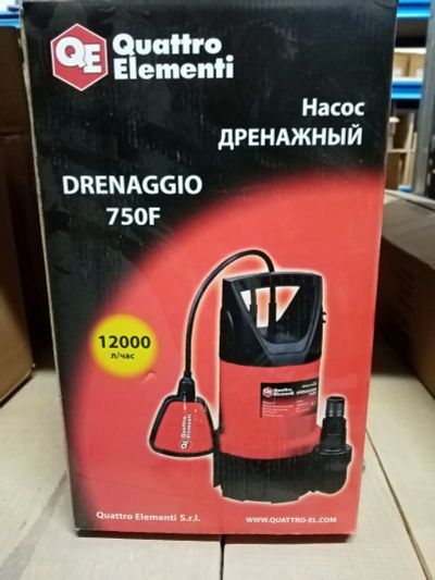 Лот: 25110596. Фото: 1. Дренажный насос QE Drenaggio 750... Насосы садовые, мотопомпы