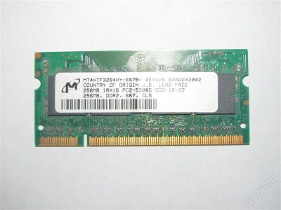 Лот: 1355997. Фото: 1. SO-DIMM DDR II 256Mb. Оперативная память