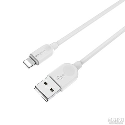 Лот: 17359155. Фото: 1. USB кабель iPhone Lightning Borofone... Дата-кабели, переходники