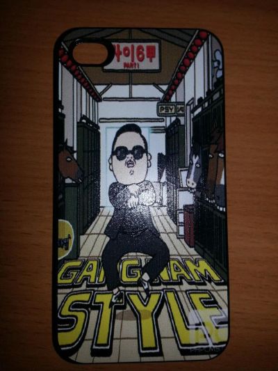 Лот: 4137693. Фото: 1. чехол на iphone 4/4s gangam style. Чехлы, бамперы