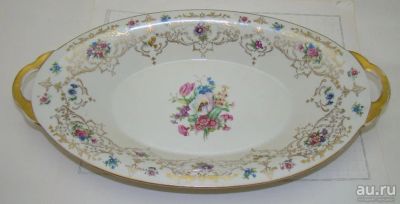 Лот: 18242415. Фото: 1. Tettau тарелка хлебная старинная... Фарфор, керамика