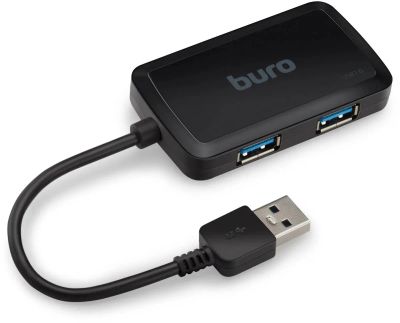 Лот: 25110319. Фото: 1. USB_Хаб 4xUSB_3.0 Buro BU-HUB4-U3... USB хабы