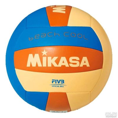 Лот: 12882335. Фото: 1. Мяч для пляжного волейбола MIKASA... Мячи, ракетки, шайбы, клюшки