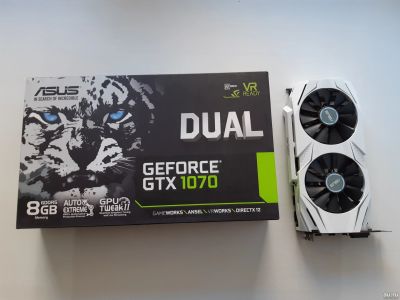 Лот: 16617231. Фото: 1. Видеокарта Asus GeForce GTX 1070... Видеокарты