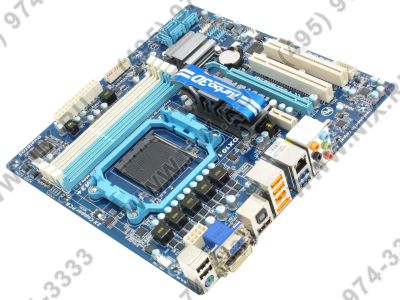 Лот: 7997137. Фото: 1. Gigabyte GA-880GM-USB3 rev3.1... Материнские платы