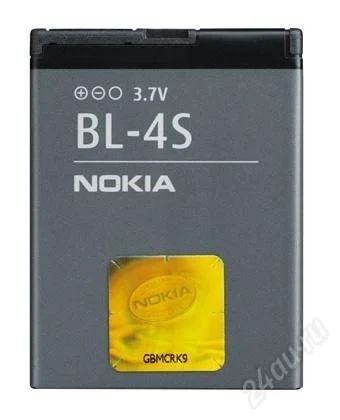 Лот: 2418158. Фото: 1. АКБ Nokia BL-4S (2680 / 3600... Аккумуляторы