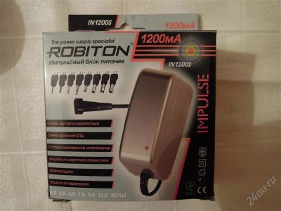 Лот: 1290047. Фото: 1. Блок питания ROBITON импульсный... Зарядные устройства, блоки питания для бытовой техники