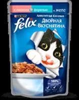 Лот: 10865863. Фото: 1. корм для кошек FELIX с лососем... Корма