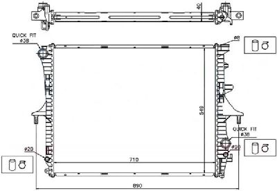 Лот: 3724568. Фото: 1. Радиатор audi q7 2006 //volkswagen... Двигатель и элементы двигателя