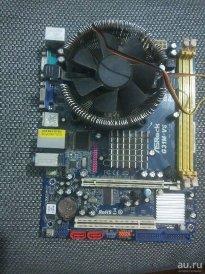 Лот: 13277592. Фото: 1. Материнская плата ASRock G31M-VS... Материнские платы
