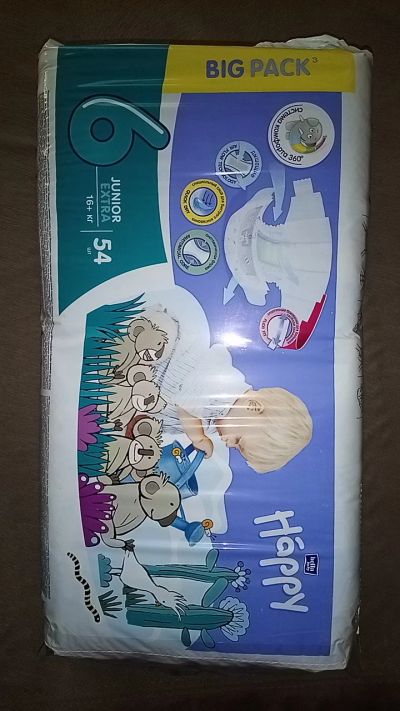 Лот: 17874265. Фото: 1. Подгузники happy 16+. Детская гигиена