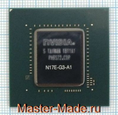 Лот: 23230697. Фото: 1. Видеочип BGA Nvidia GeForce N17E-G3-A1... Микросхемы