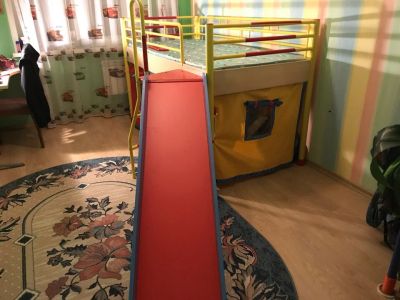 Лот: 10806613. Фото: 1. Детские кровать с горкой. Детские кровати и кроватки