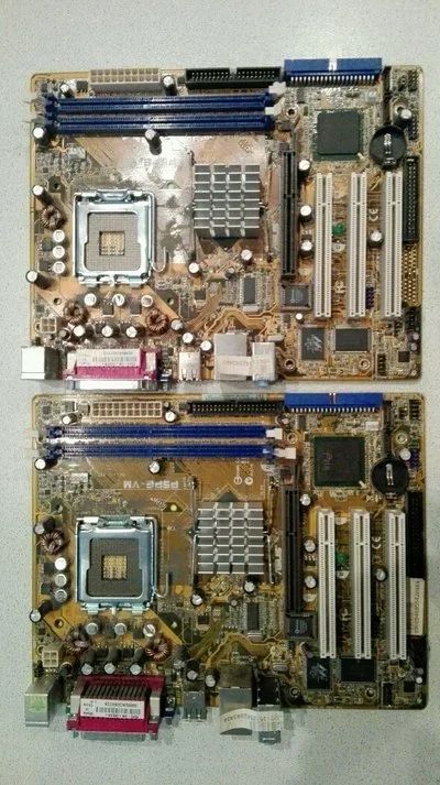 Лот: 9660228. Фото: 1. Материнская плата ASUS P5PE-VM... Материнские платы