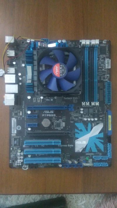 Лот: 13156380. Фото: 1. ASUS P7P55D + Intel I5-650. Комплекты запчастей
