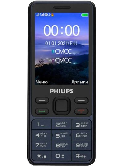 Лот: 19664290. Фото: 1. Сотовый телефон Philips E185 синий... Кнопочные мобильные телефоны