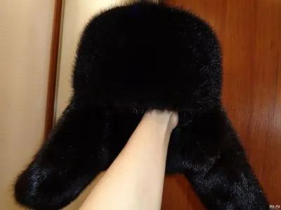 Лот: 19567720. Фото: 1. Шапка-ушанка норковая. Головные уборы