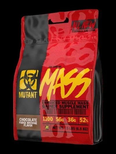 Лот: 10962197. Фото: 1. Гейнер Mutant MASS 6.8кг мутант... Фитнес, аэробика и гимнастика
