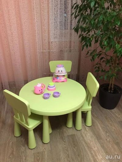 Лот: 8867539. Фото: 1. Стол и три стула икеа IKEA. Столики, стулья, парты