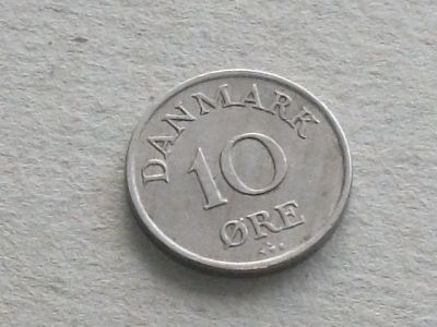 Лот: 16559163. Фото: 1. Монета 10 эре / оре / ери Дания... Европа