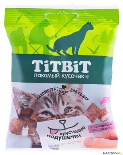 Лот: 19512492. Фото: 1. ТиТбит Хрустящие подушечки для... Корма