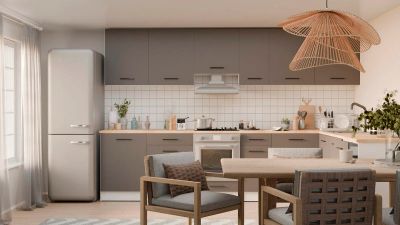 Лот: 23962433. Фото: 1. Кухонный модульный гарнитур Grey... Кухонные гарнитуры