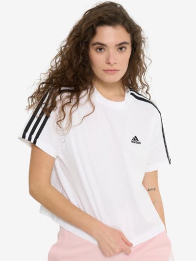 Лот: 24333516. Фото: 1. Футболка женская adidas, Белый. Другое (спортивная одежда)